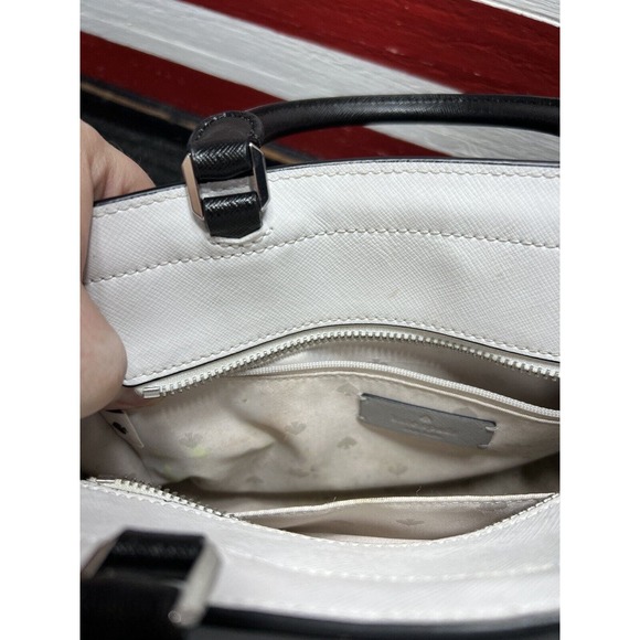 Kate Spade Staci Colorblock Medium Satchel Nimbus Tote Purse Gray Grey - Picture 12 of 12